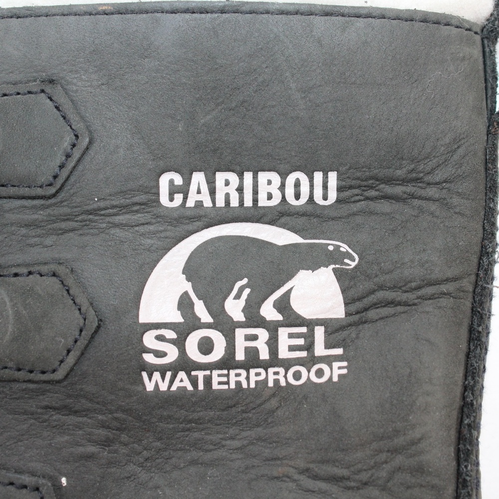 Sorel Gray Suede Waterproof Caribou Snow Duck Boot #136 - Picture 6 of 8